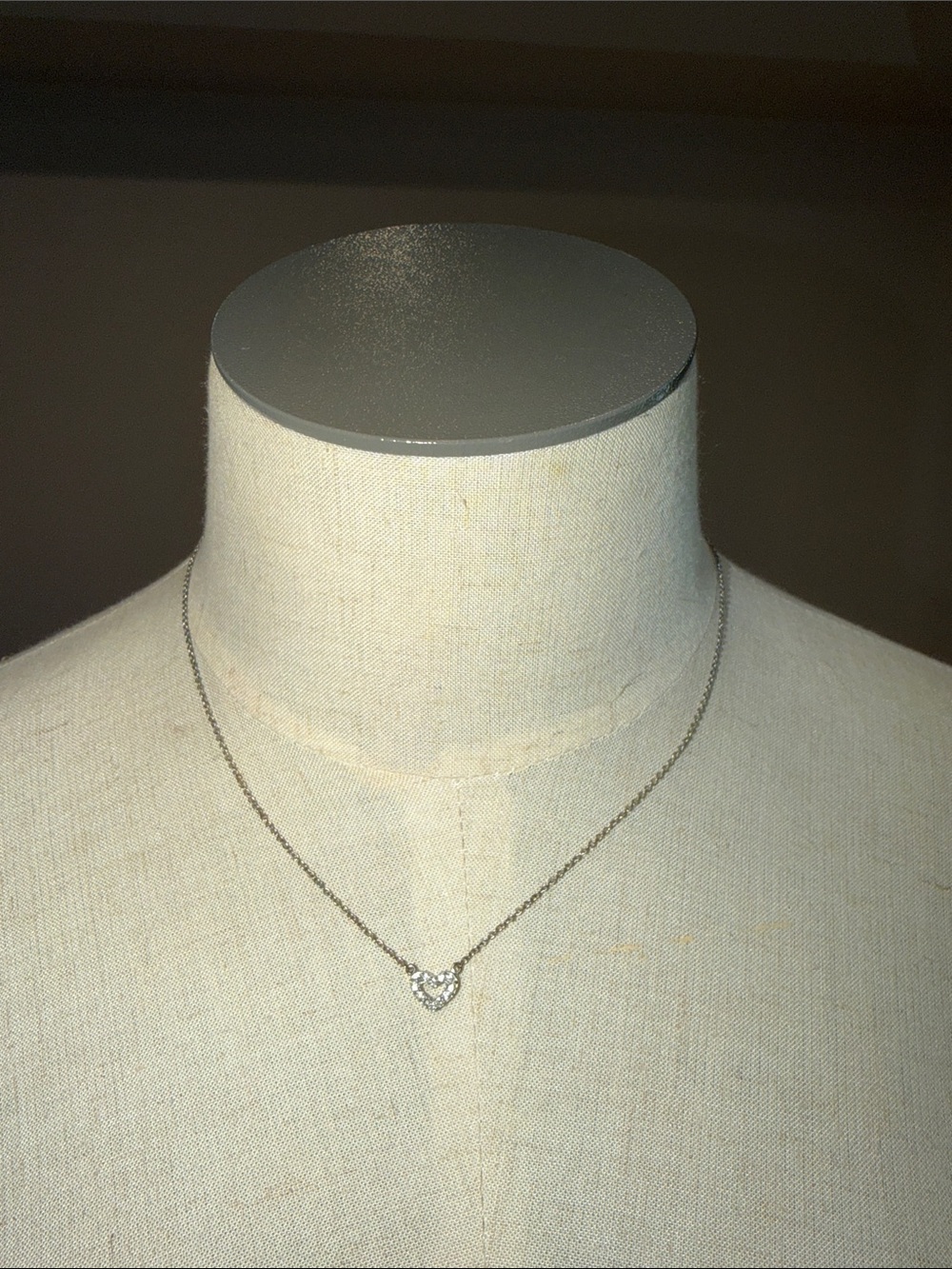 Delicate Silver Heart Pendant Necklace - Women's Jewelry